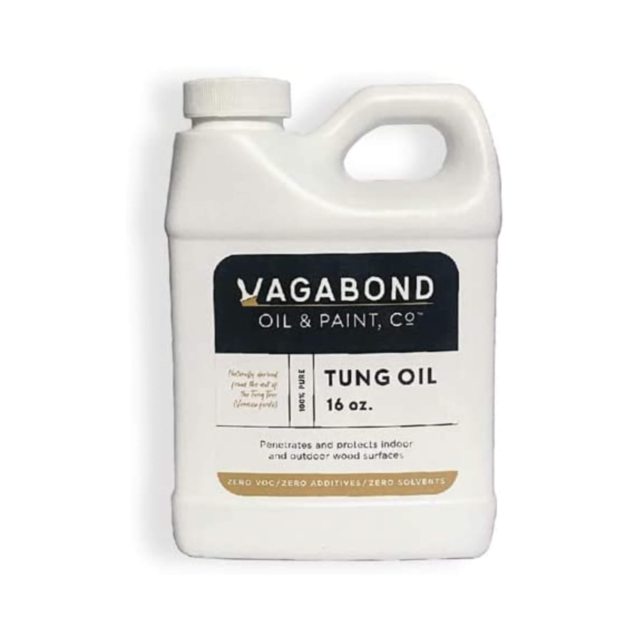 100% Pure Tung Oil: Waterproof Natural Wood Finish & Sealer - 64 Fluid Ounces | Vagabond Oil & Paint, Co.